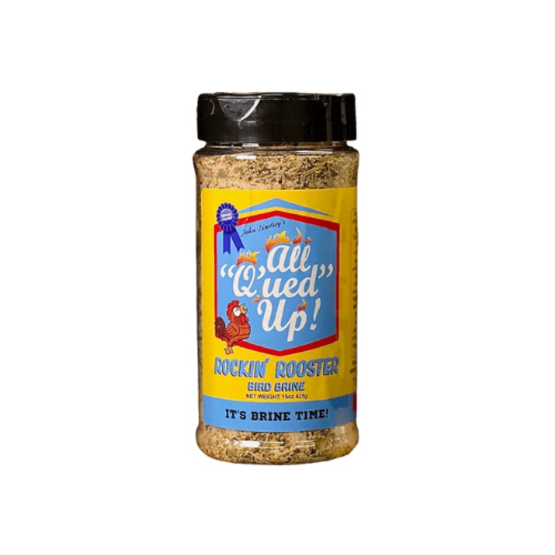 All Q’ued Up Rockin’ Rooster Bird Brine