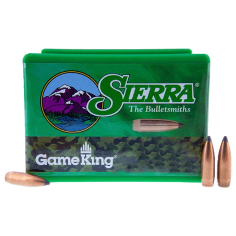 Sierra GameKing Bullets 22 Caliber (224 Diameter) 55 Grain Spitzer Boat Tail (100pk)