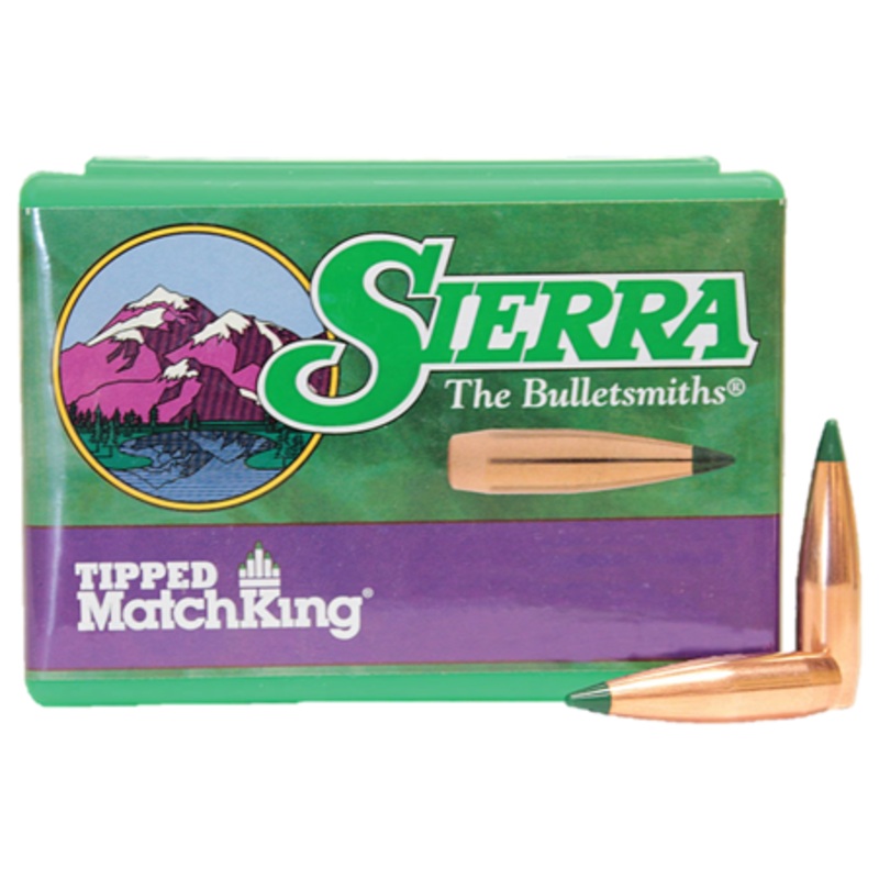 Sierra Tipped MatchKing Bullets 22 Caliber (224 Diameter) 77 Grain Polymer Tip Boat Tail (100pk)