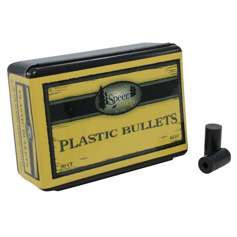 Speer Plastic Bullets 38 Caliber (357 to 358 Diameter) (50Pk)