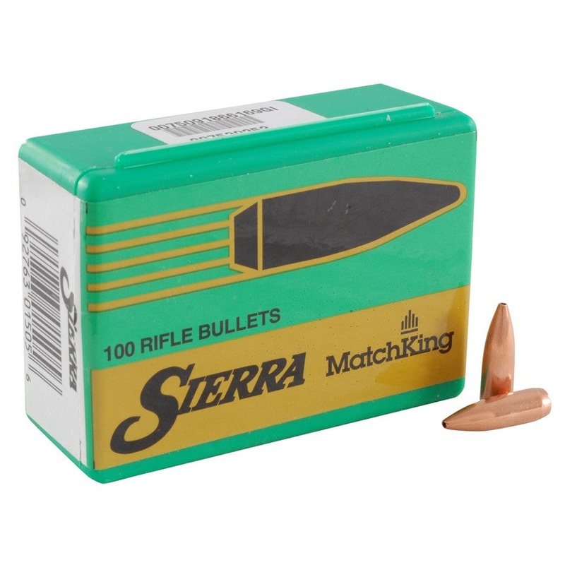 Sierra MatchKing Bullets 243 Caliber, 6mm (243 Diameter) 70 Grain Hollow Point Boat Tail (500pk)
