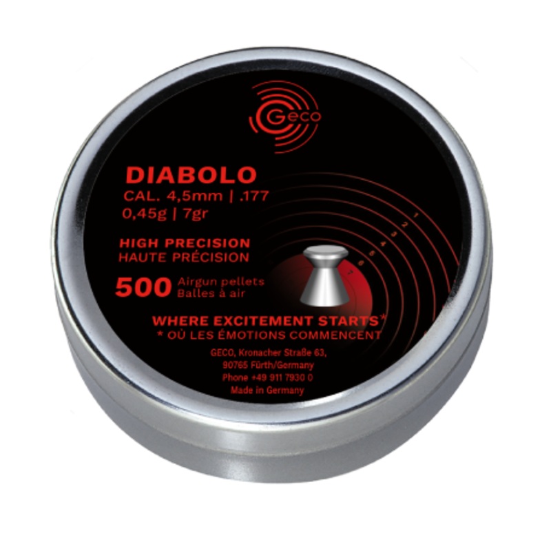 GECO Diabolo 177 Cal Air Pellets 6.9gr / 0,45g (500pk)