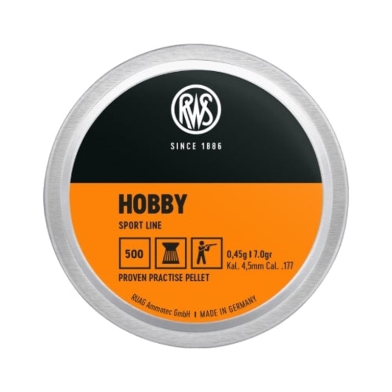 RWS Hobby 177 Cal Air Pellets 7.0gr / 0.45g (500pk)