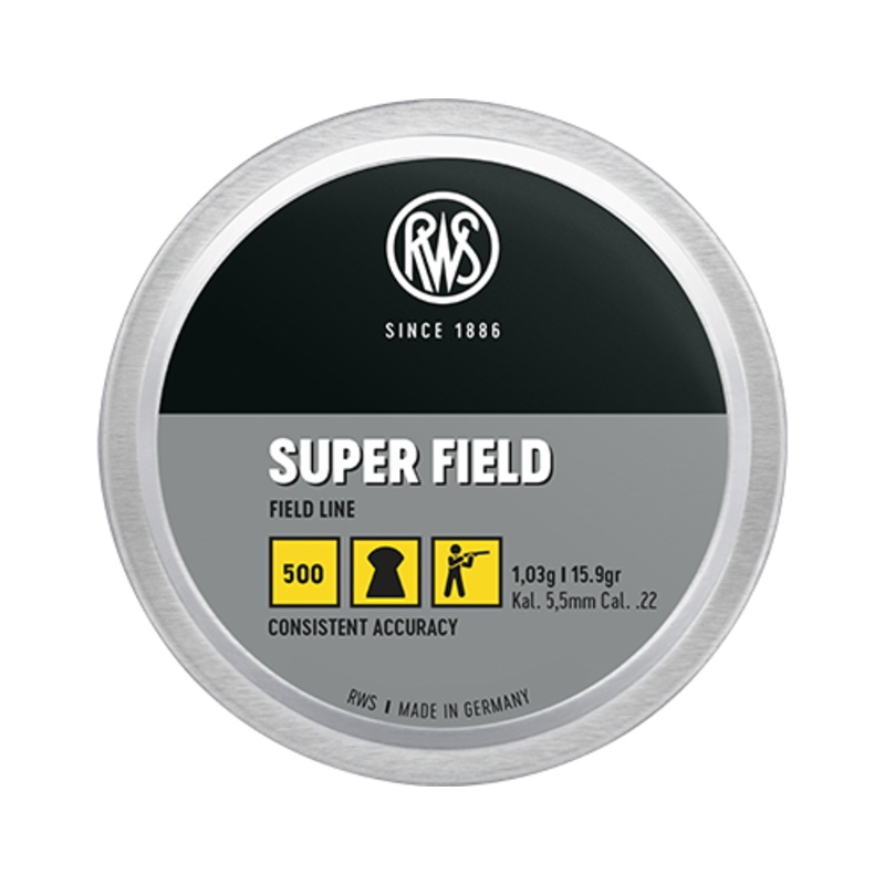 RWS Super Field 22 Cal Air Pellets 15.9gr / 1.03g (500pk)