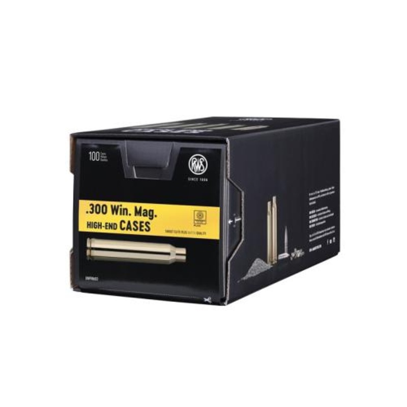 RWS Unprimed Brass Cases 300 Winchester Magnum (100pk)