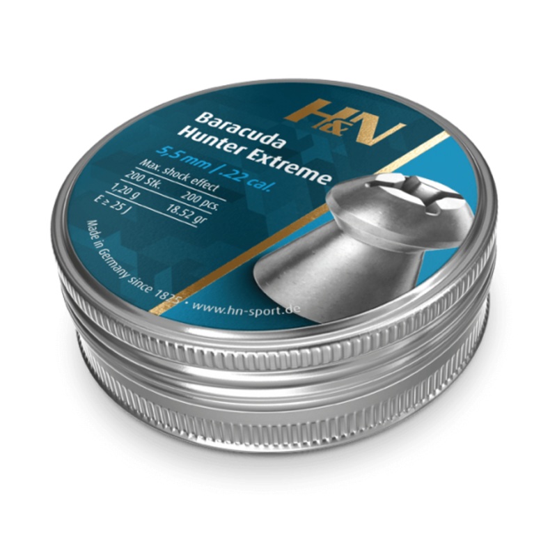 H&N Baracuda Hunter Extreme 22 Cal Air Pellets 18.52gr / 1,20g (200pk)