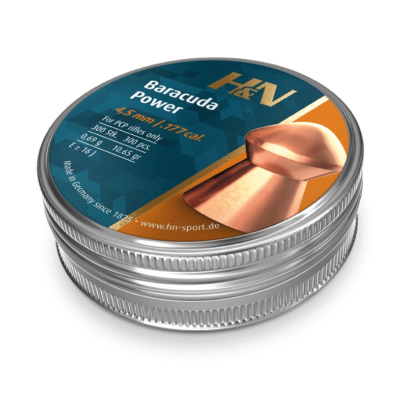 H&N Baracuda Power 177 Cal Air Pellets 10.65gr / 0,69g (300pk)