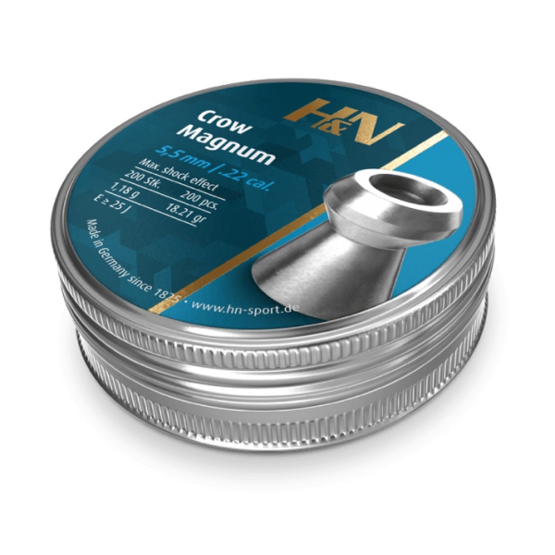 H&N Crow Magnum 22 Cal Air Pellets 18.21gr / 1,18g (200pk)