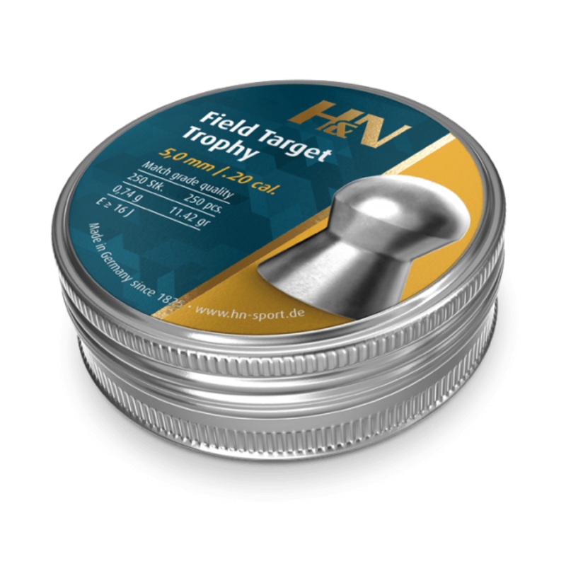 H&N Field Target Trophy 20 Cal Air Pellets 11.42gr / 0,74g (250pk)