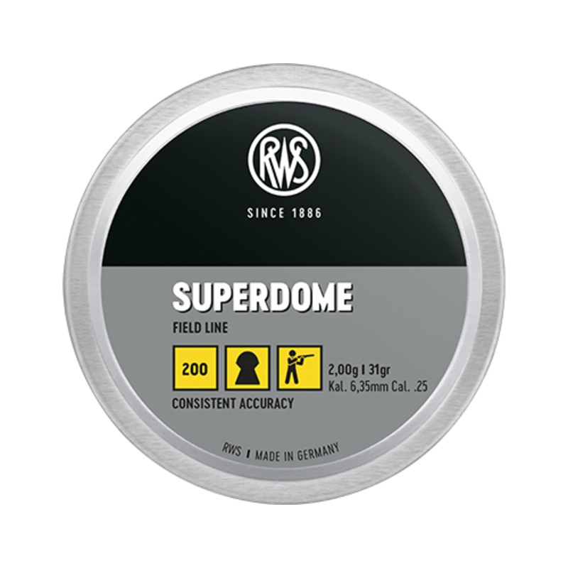 RWS Superdome 25 Cal Air Pellets 31gr / 2.00g (200pk)