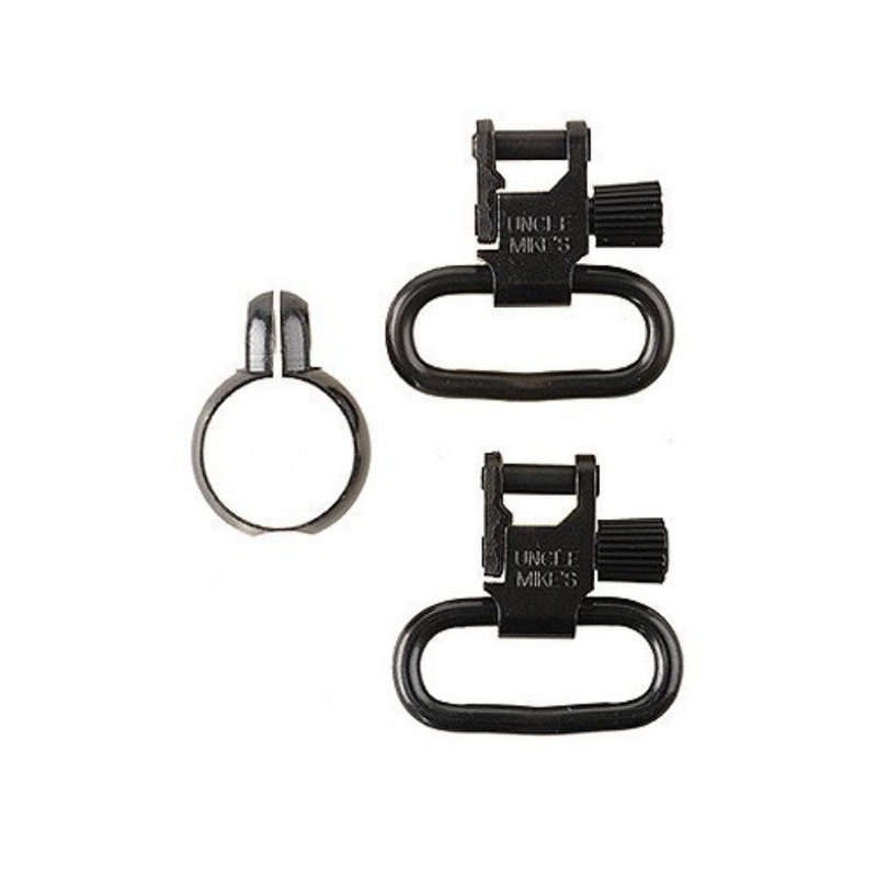 Uncle Mike’s Quick Detachable Full Band Centerfire Sling Swivels 1 Black