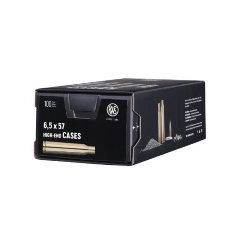RWS Unprimed Brass Cases 6.5×57 (100pk)