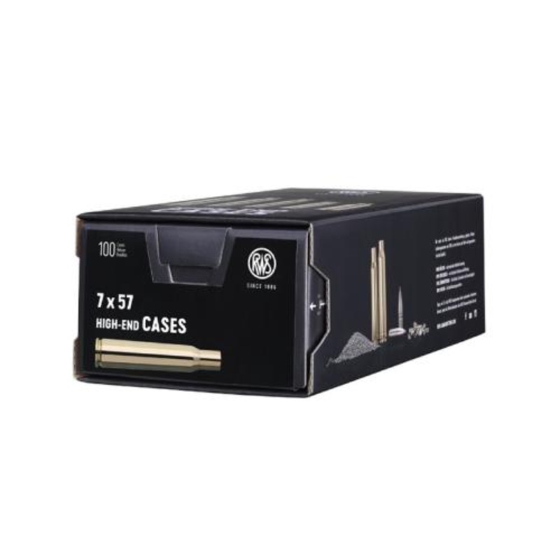 RWS Unprimed Brass Cases 7×57 Mauser (100pk)