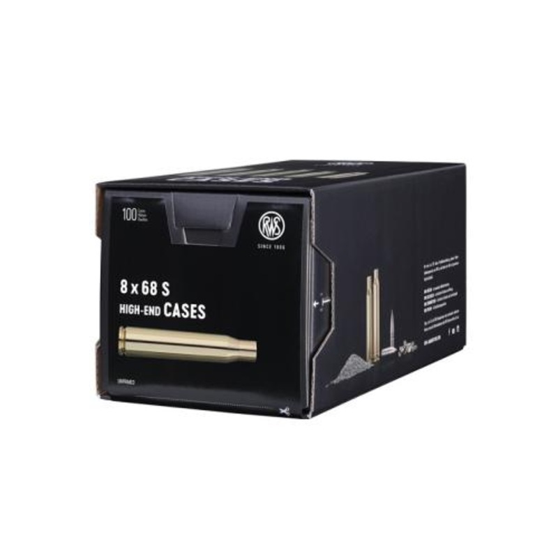 RWS Unprimed Brass Cases 8x68S (100pk)
