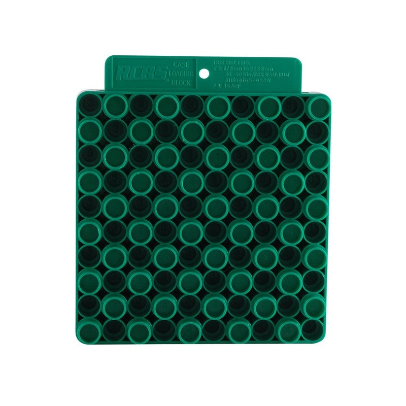 RCBS Universal Loading Block / Reloading Tray 50-Round Plastic Green (9452)