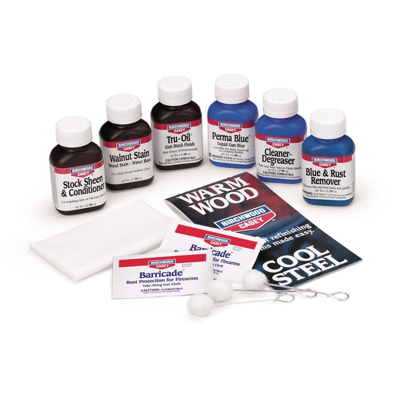 Birchwood Casey Deluxe Perma Blue and Tru-Oil Complete Finishing Kit