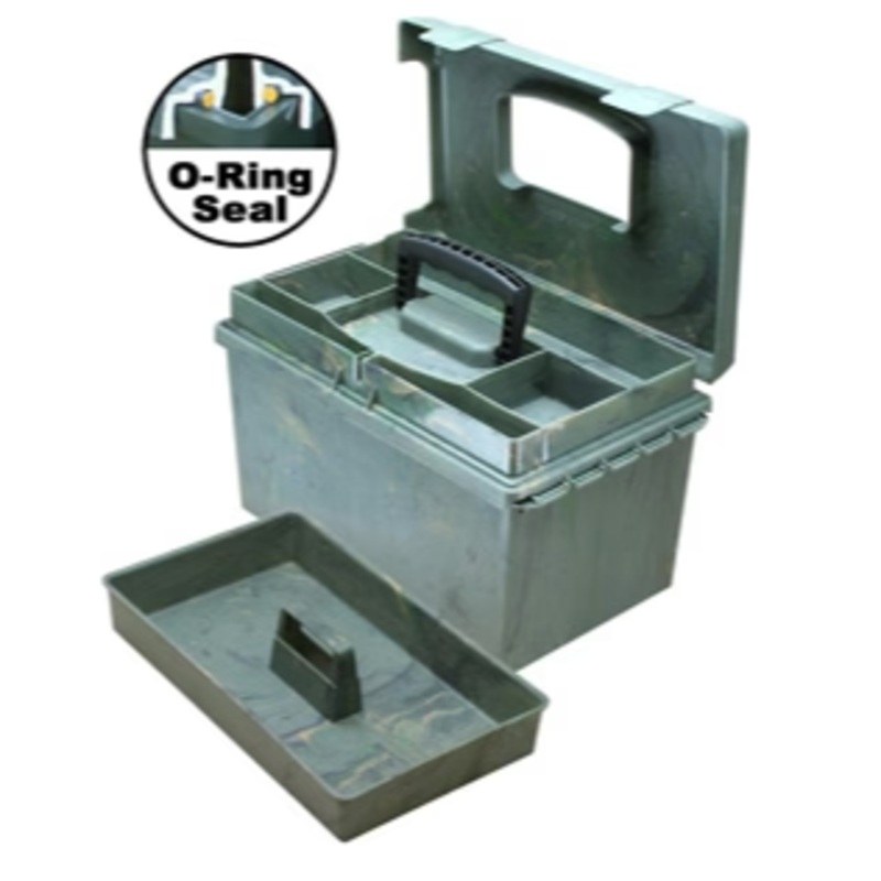 MTM Sportsmen’s Plus Utility Dry Box O-Ring Sealed 15×8.8×9.4  Plastic Green
