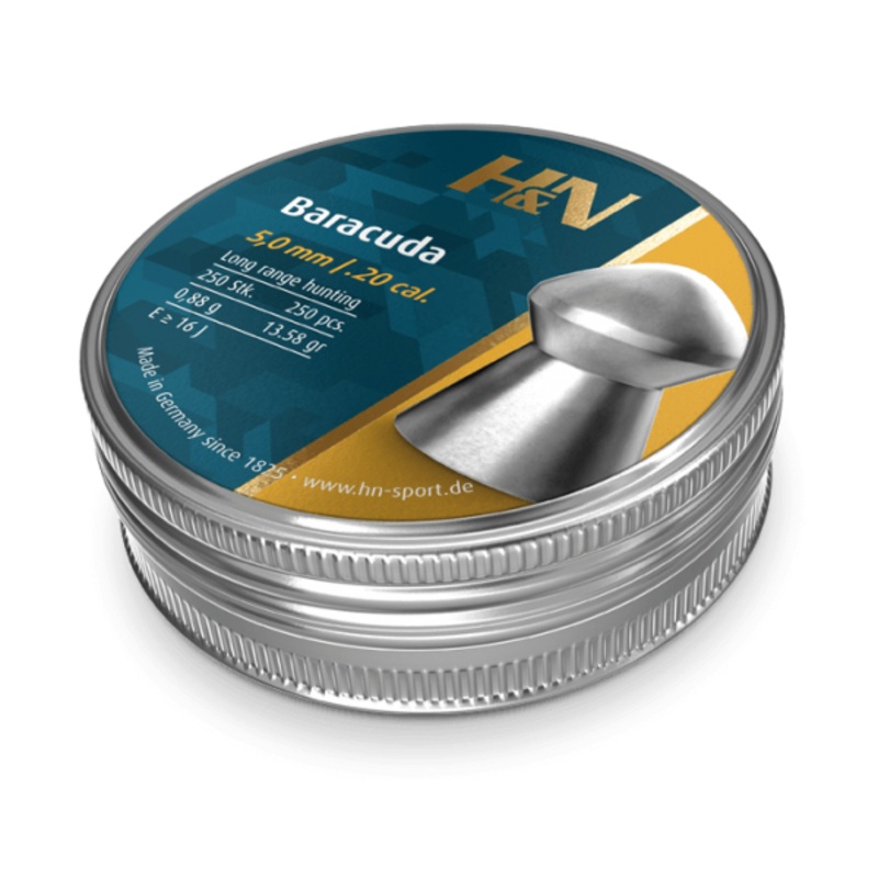 H&N Baracuda 20 Cal Air Pellets 13.58gr / 0,88g (250pk)
