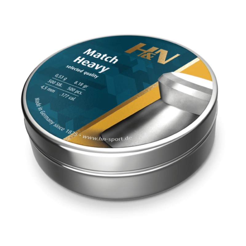 H&N Match Heavy 177 Cal Air Pellets 8.18gr / 0,53g (500pk)