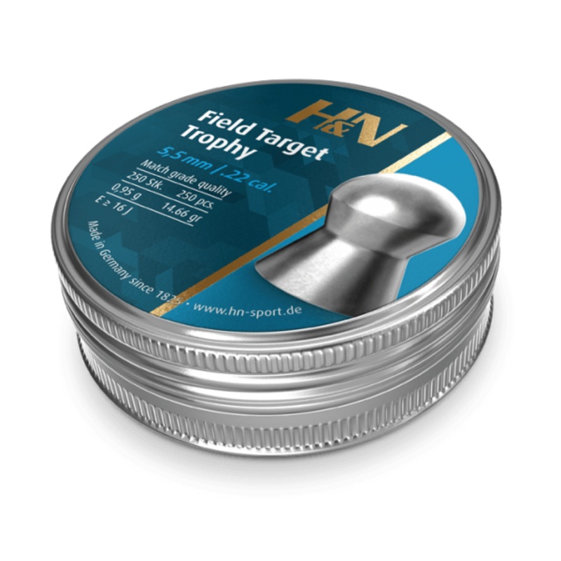 H&N Field Target Trophy 22 Cal Air Pellets 14.66gr / 0,95g (250pk)