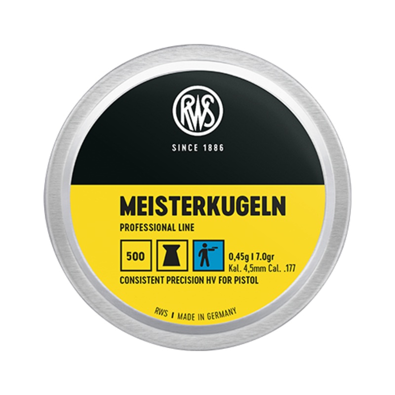RWS Meisterkugeln 177 Cal Air Pellets 7.0gr / 0.45g (4,50mm) (500pk)