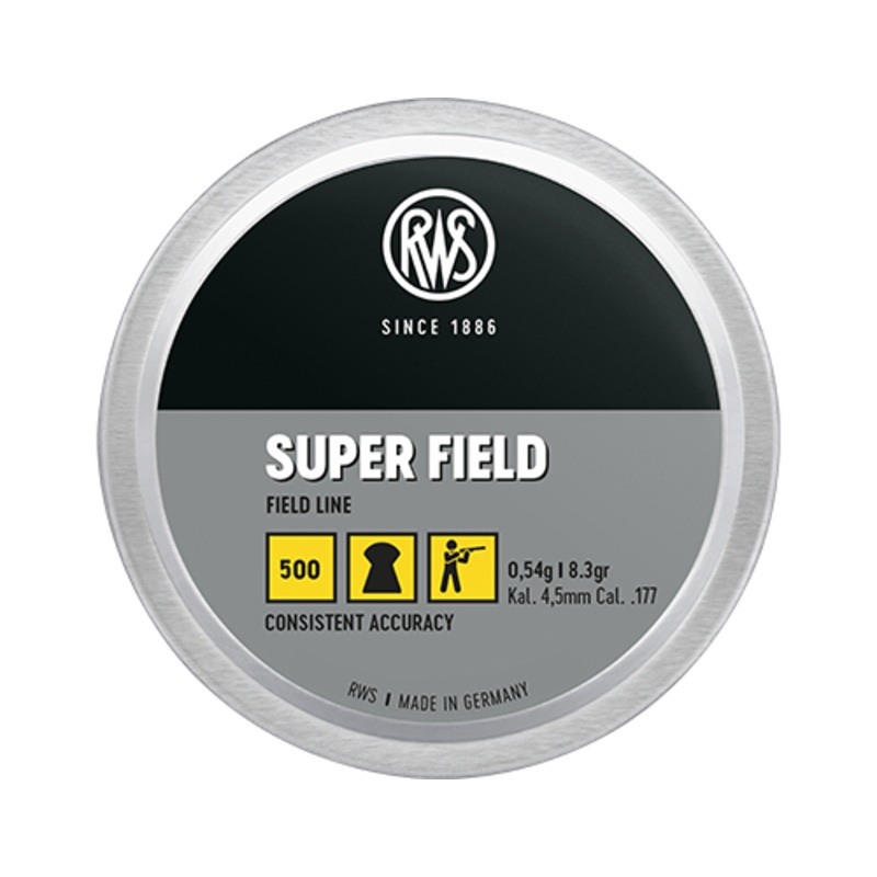 RWS Super Field 177 Cal Air Pellets 8.3gr / 0.54g (500pk)