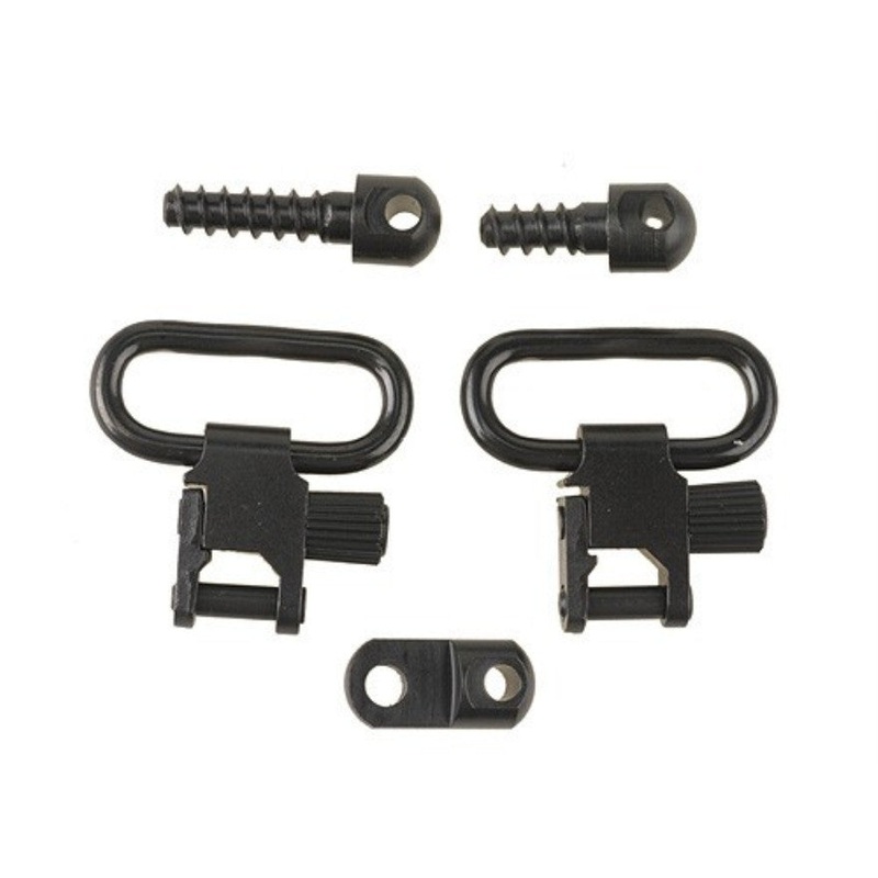 Uncle Mike’s Quick Detachable Auto, Single Shot Ruger Carbine Sling Swivels 1 Loops Black (1461-2)