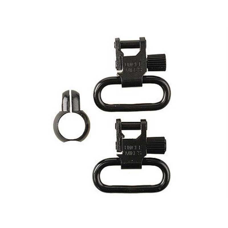 Uncle Mike’s Quick Detachable Full Band Rimfire Sling Swivels 1 Loops Black (1341-2)
