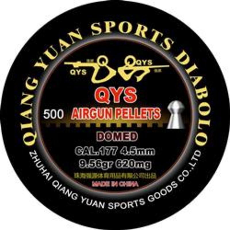 QYS Domed 177 Cal Air Pellets 9.56gr / 0,62g (500pk)