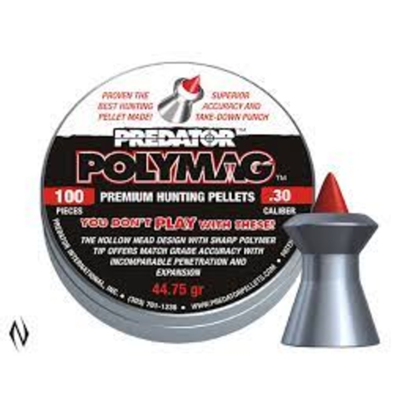 Predator Polymag 30 Cal Air Pellets 44.75gr / 2,89g (100pk)