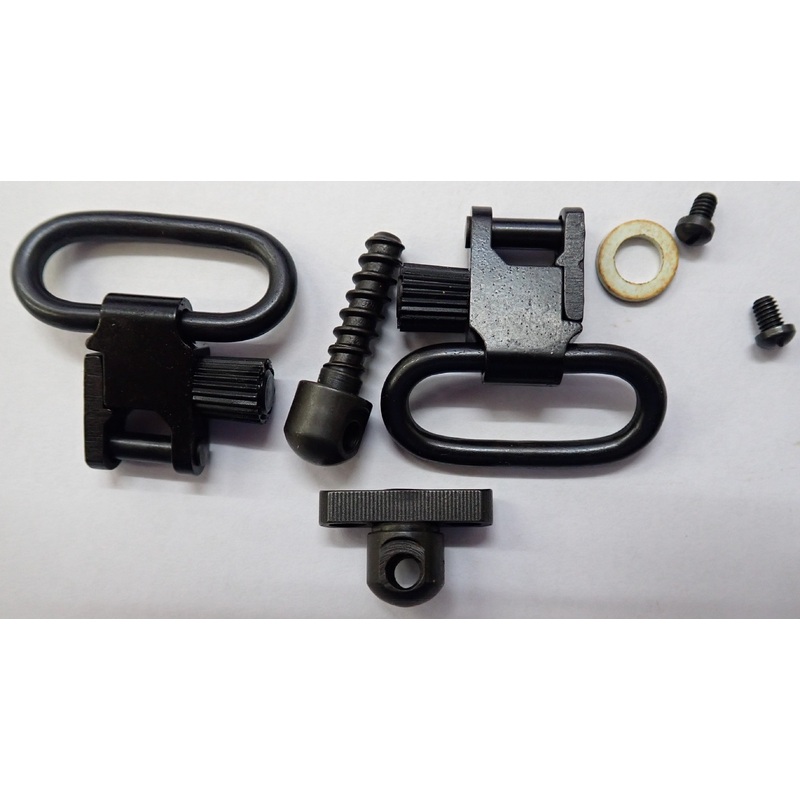 Uncle Mike’s Quick Detachable Sling Swivel Set 1Loops Black suits Most Double Barrel Shotguns (1491-2)