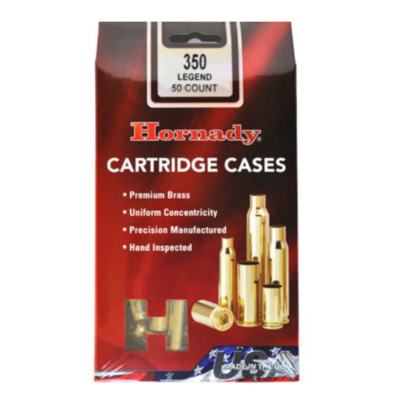 Hornady Unprimed Brass Cases 350 Legend (50pk)(87296)
