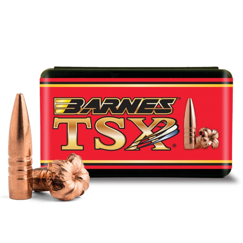 Barnes  Triple-Shock X Bullets 30/30 (308 Diameter) 150 Grain Flat Nose  Lead-Free (50pk)