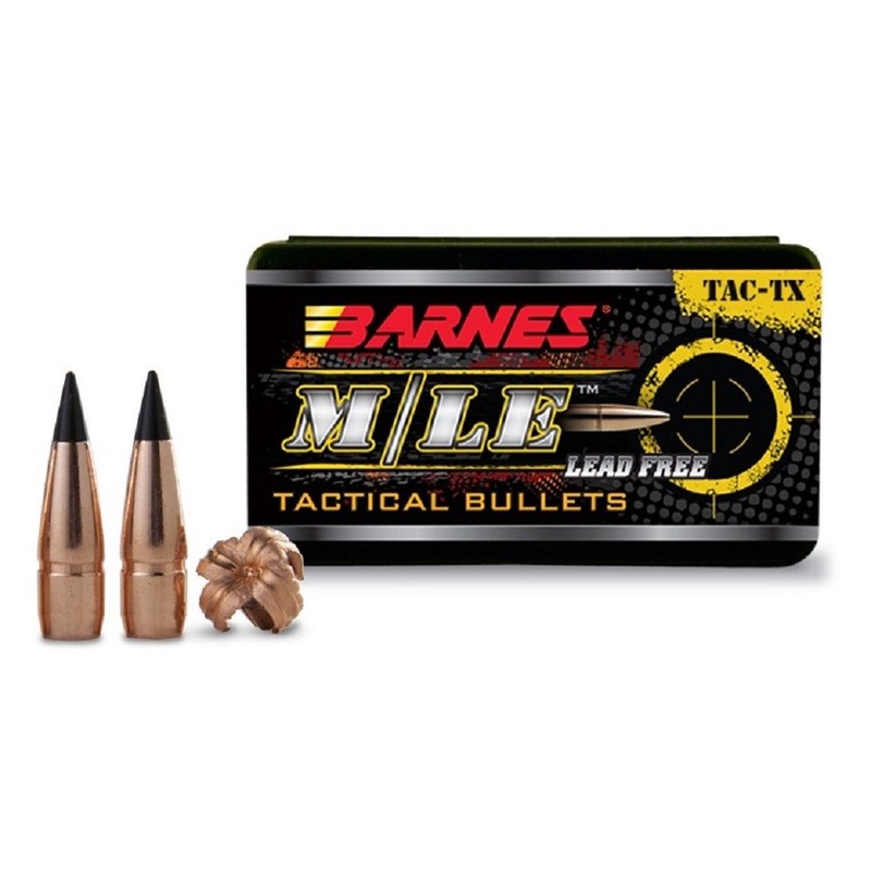 Barnes  M/LE TAC-TX  Bullets 30 Caliber (308 Diameter) 110 Grain Boat Tail Lead-Free (50pk)