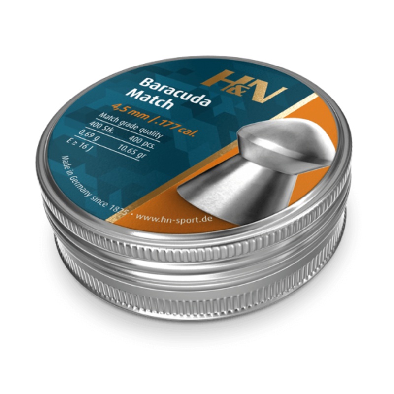H&N Baracuda Match (4.51) 177 Cal Air Pellets 10.65gr / 0,69g (400pk)