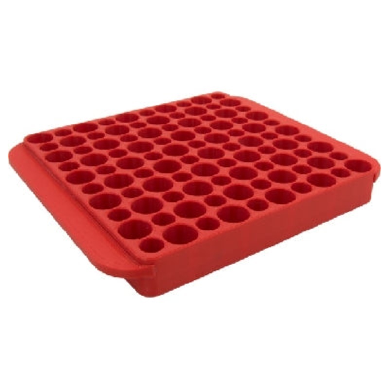 Hornady Magnum  Loading Block / Reloading Tray 50-Round Plastic Red (480042)