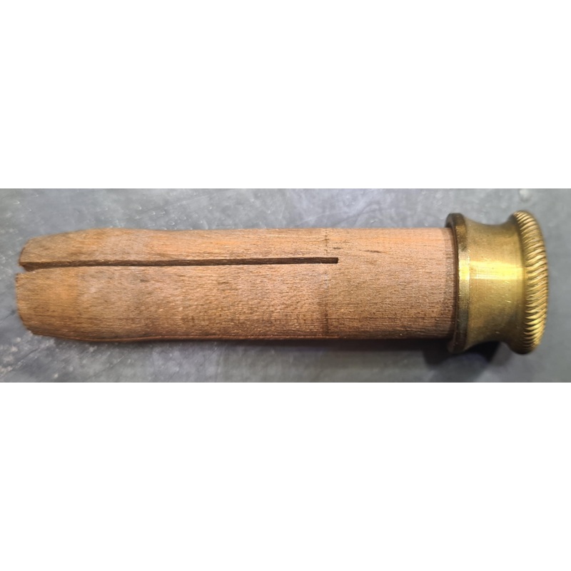 12G  Barrel Plug (Wood with Brass End) (12GBPBW)