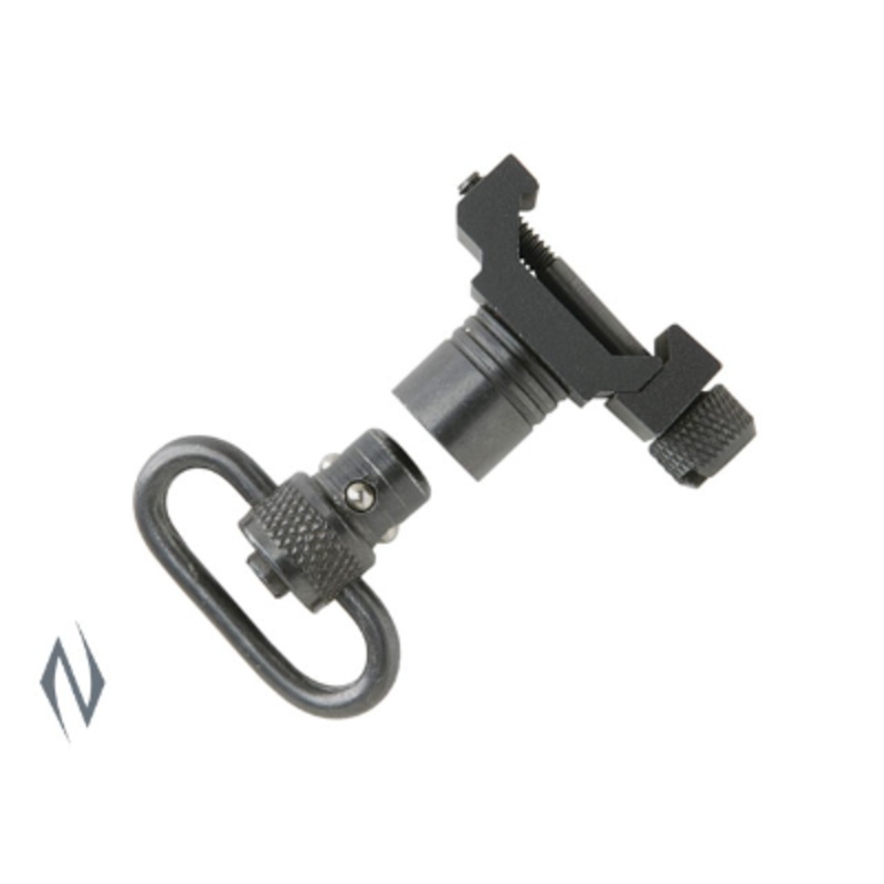 Uncle Mike’s Push Button QD Tri-Lock 1 Super Swivel for Picatinny & Weaver Rails