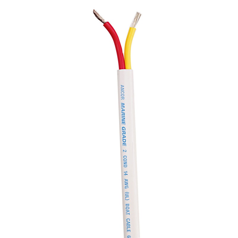 Ancor Safety Duplex Cable – 16/2 – 2x1mm – Red/Yellow – Sold By The Foot [1247-FT]