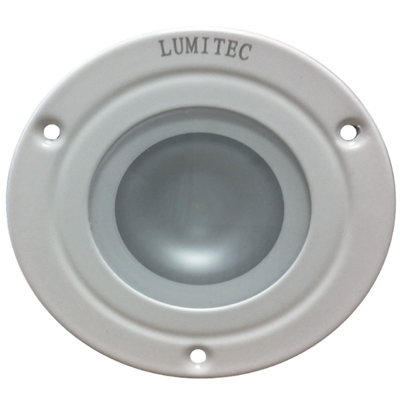 Lumitec Shadow – Flush Mount Down Light – White Finish – 3-Color Red/Blue Non-Dimming w/White Dimming [114128]