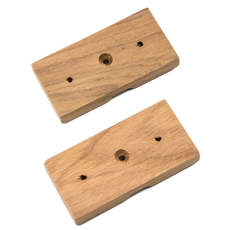 Whitecap Teak Rod Storage Rack Mounting Brackets – Pair [60609]