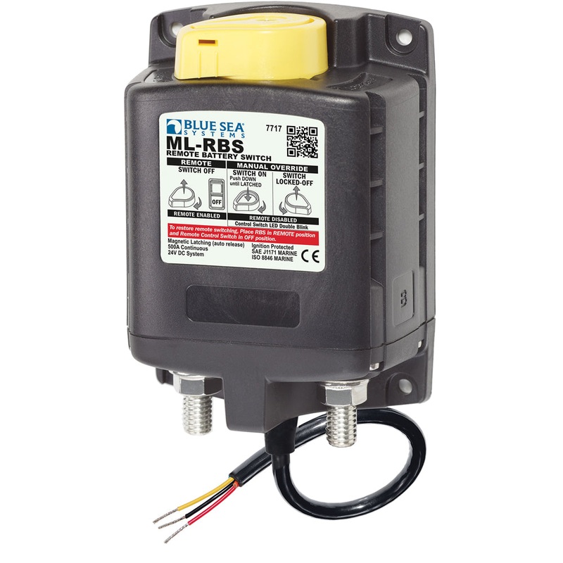 Blue Sea 7717 ML-RBS Remote Battery Switch w/Manual Control Auto-Release – 24V [7717]