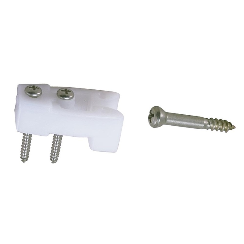 Perko Door Catches – White Nylon/Stainless – Pair [0554DP]