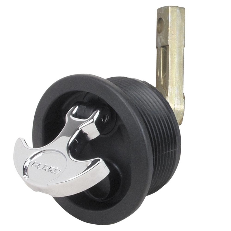 Perko Flush Mount Latch – Straight Cam Bar – 2.5 Hole – Black [1092DP3BLK]