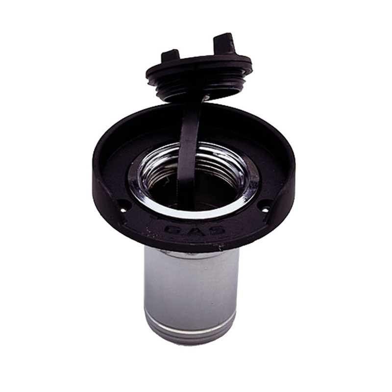 Perko Gas Fill f/1-1/2 Hose – Chrome Plated Zinc, Black Flange [1313DP0CHR]