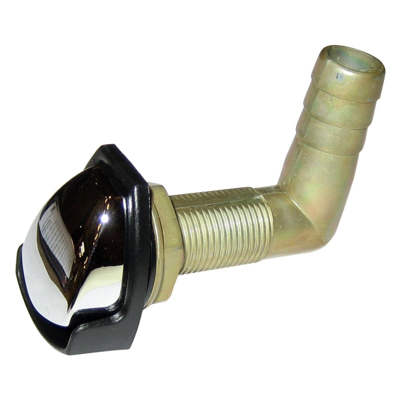 Perko Gas Tank Vent w/Swivel Elbow – Chrome/Black [0561DP4CHR]
