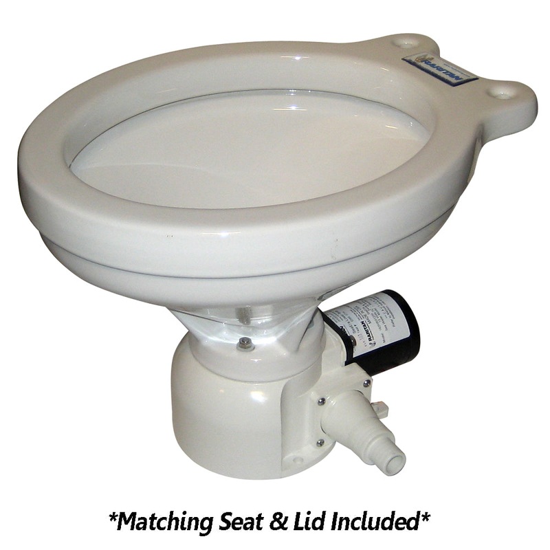 Raritan Sea Era Toilet – Household Style – Remote Intake Pump – Straight  90 Discharge – Smart Toilet Control – 12v [162HR012]