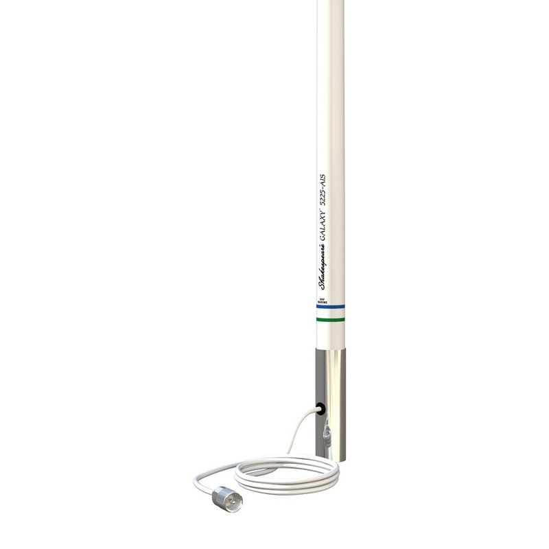 Shakespeare AIS 8′ Galaxy Antenna – VHF/AIS – 6dB Stainless Steel Ferrule [5225-AIS]
