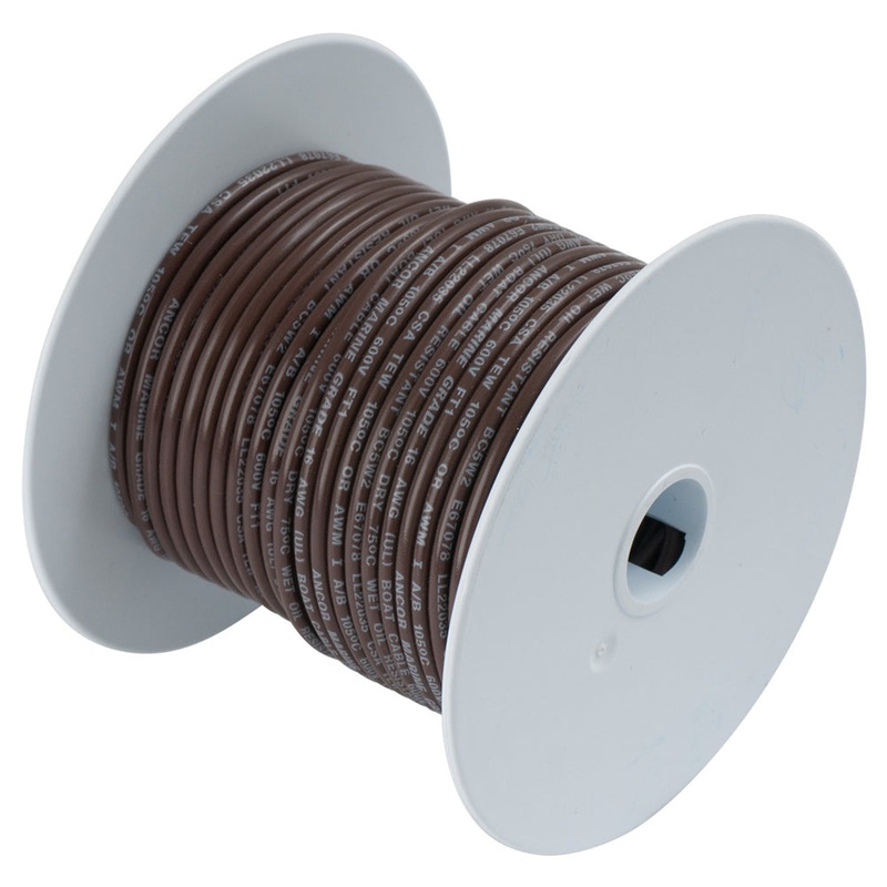 Ancor Brown 14AWG Tinned Copper Wire – 100′ [104210]