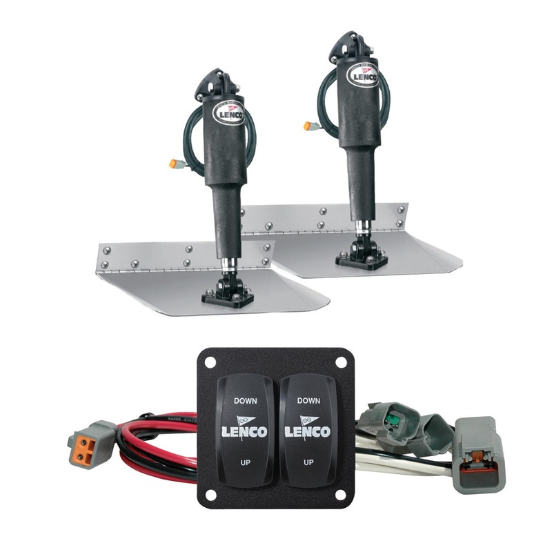 Lenco 9 x 12 Standard Trim Tab Kit w/Double Rocker Switch [15101-104]